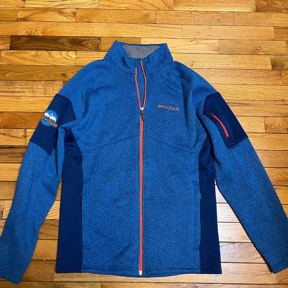 Men’s blue spyder zip jacket